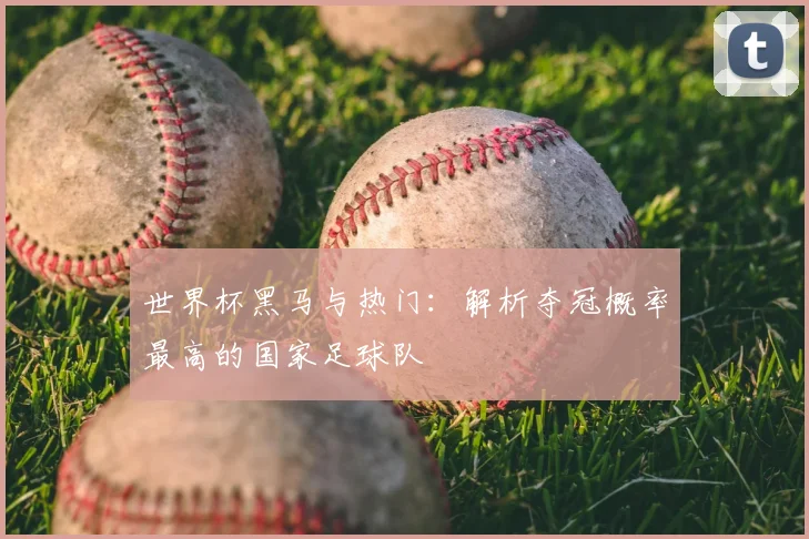 世界杯黑马与热门：解析夺冠概率最高的国家足球队